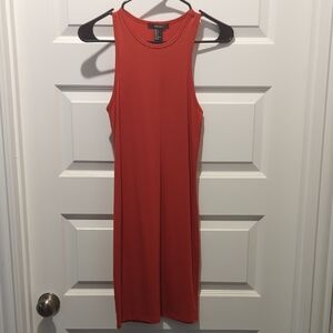 Forever 21 Rust High Neck Midi Dress